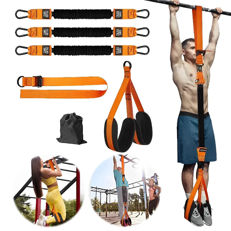 Pull Up Assistance Bands Set Resistance Strap For Assist Men Women Hanging Training Chin-Up Workout Body Stretching Auxiliary PulseForm