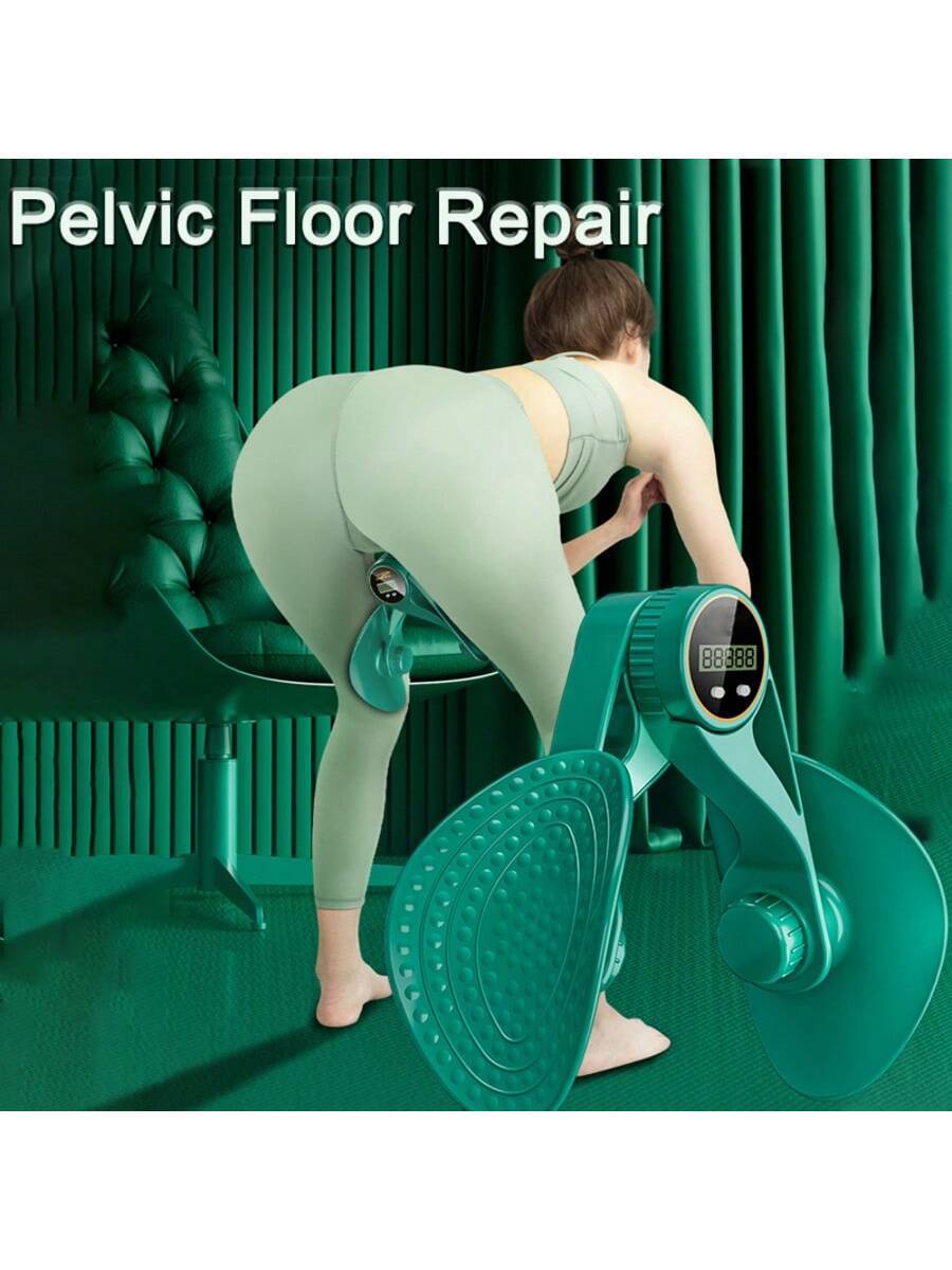 Inner Thigh Exerciser And Pelvic Floor Kegel Trainer With Resistance Bands And LED Counter - 3 Intensity Levels - Home Gym Equipment For Toning And Strengthening PulseForm
