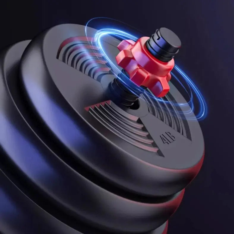 5-44lbs Adjustable Dumbbell to Barbell Set, Anti-Slip Grip, Versatile Home Gym Fitness Strength Training Barbell Weight Plates PulseForm