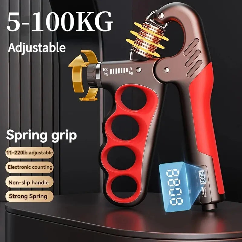 Adjustable Grip Strengthener – 5-100kg Hand & Forearm Trainer for Athletes PulseForm