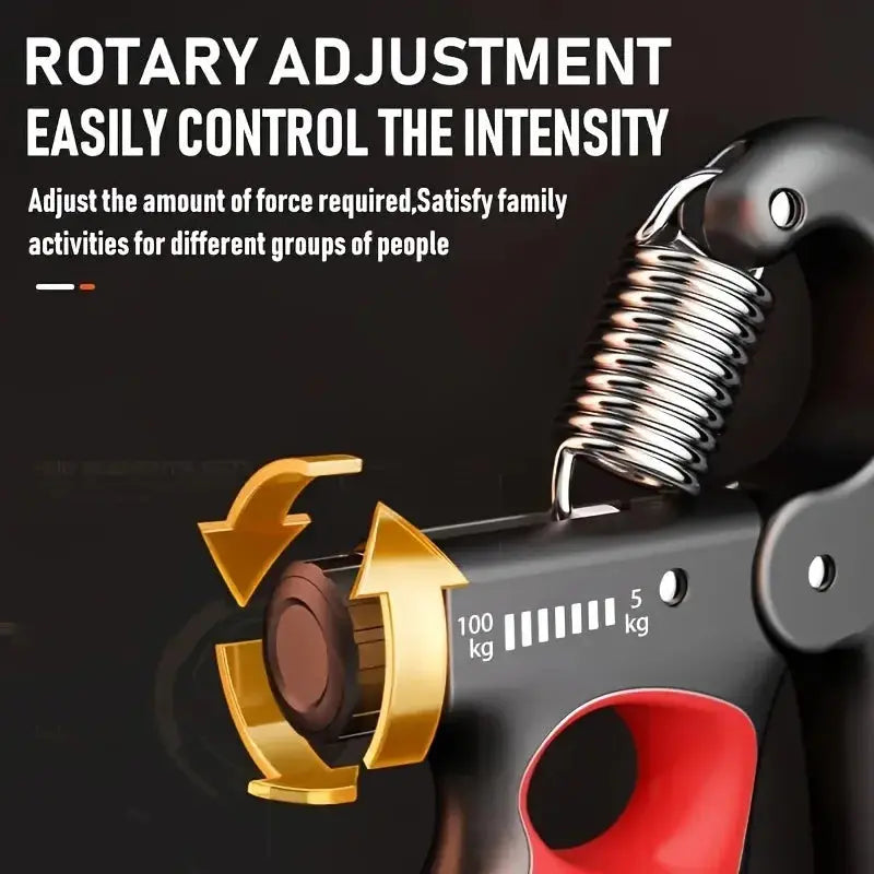 Adjustable Grip Strengthener – 5-100kg Hand & Forearm Trainer for Athletes PulseForm