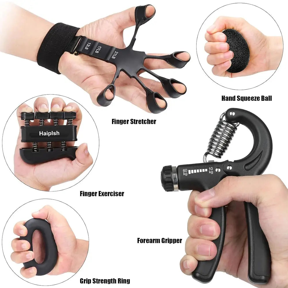 Adjustable Hand Gripper 5-60kg – Heavy Duty Grip Strengthener | PulseForm PulseForm