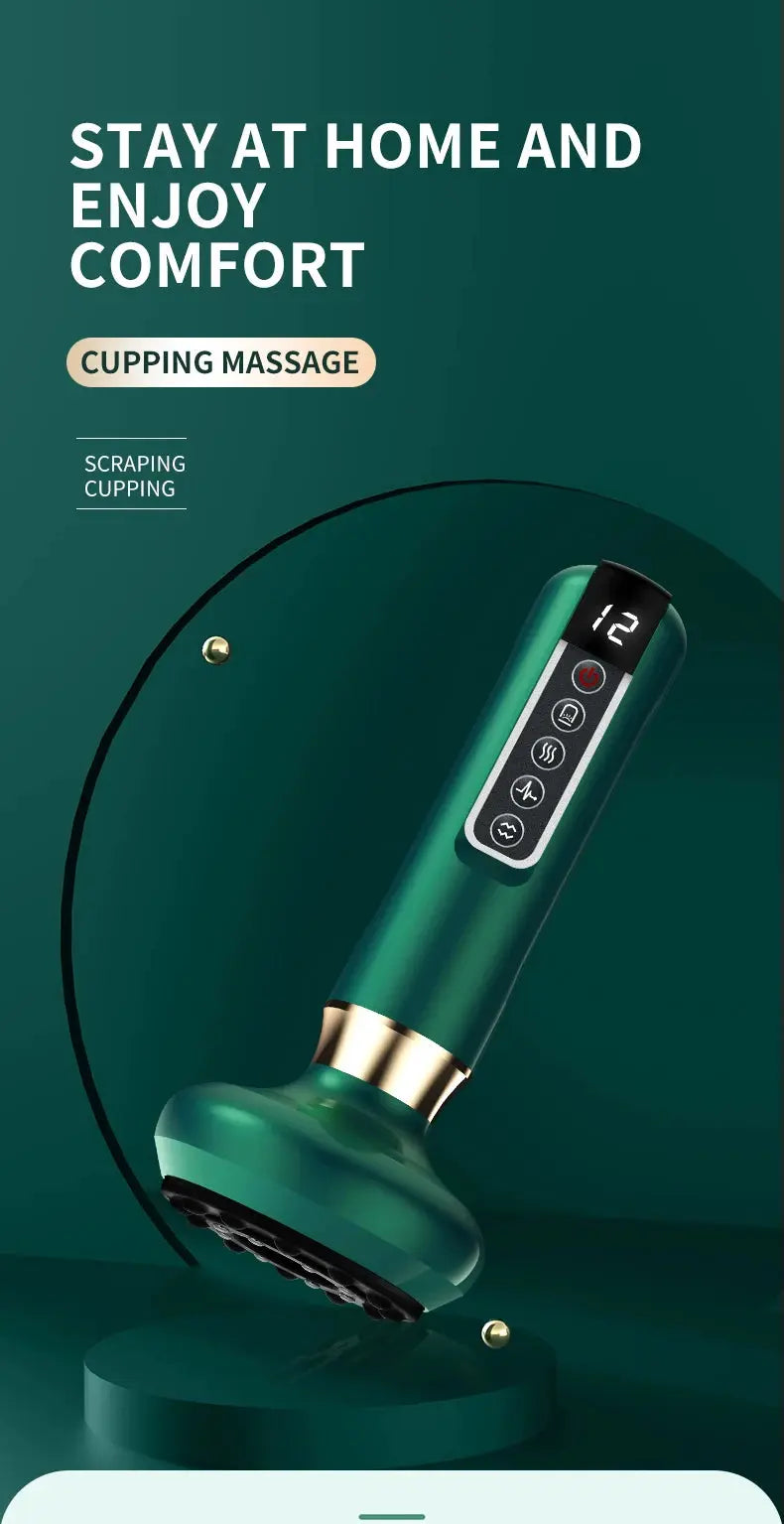 Anti-Cellulite Infrared Cupping Massager - Electric Vacuum Suction & Red Light Therapy for Body Sculpting PulseForm