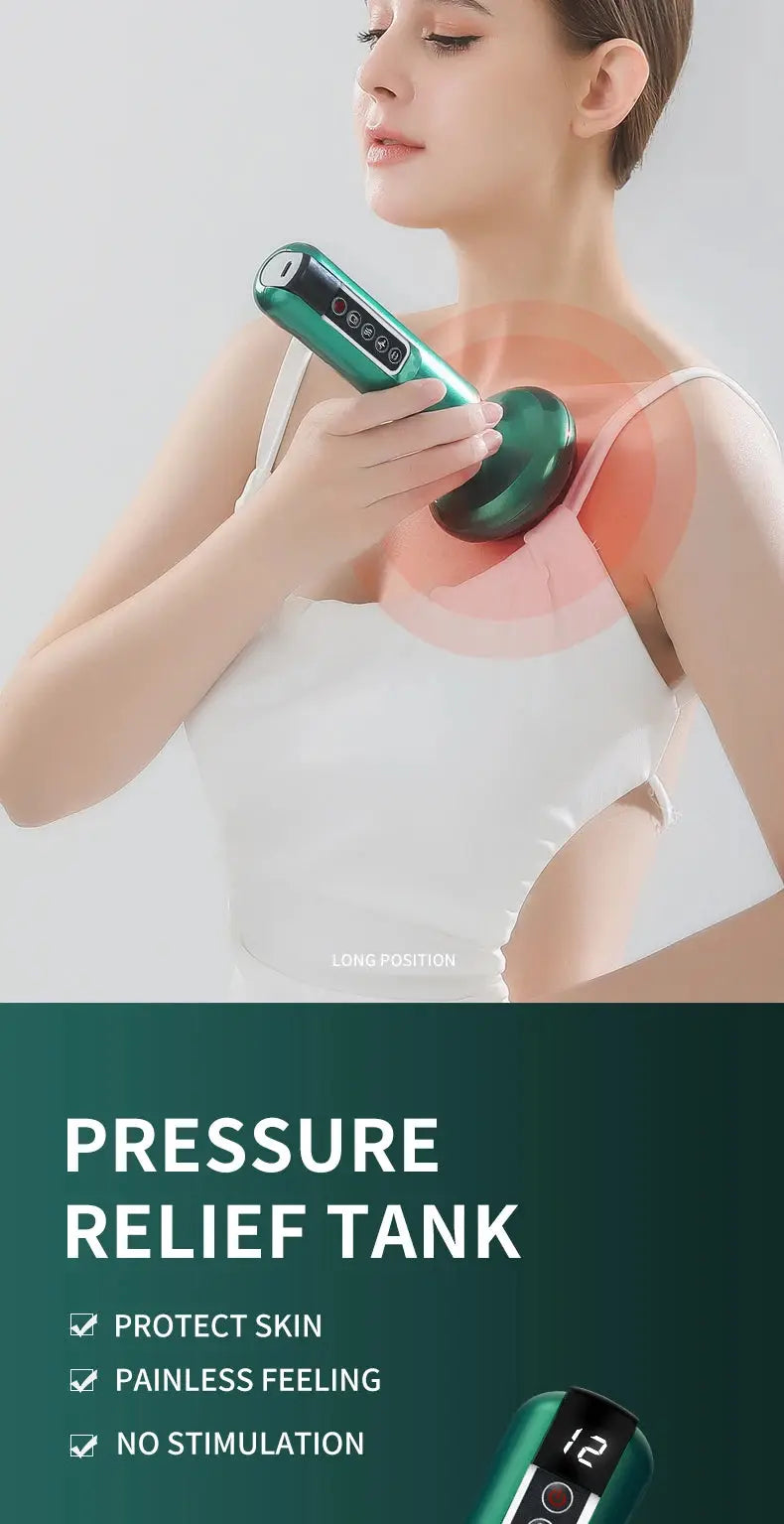 Anti-Cellulite Infrared Cupping Massager - Electric Vacuum Suction & Red Light Therapy for Body Sculpting PulseForm