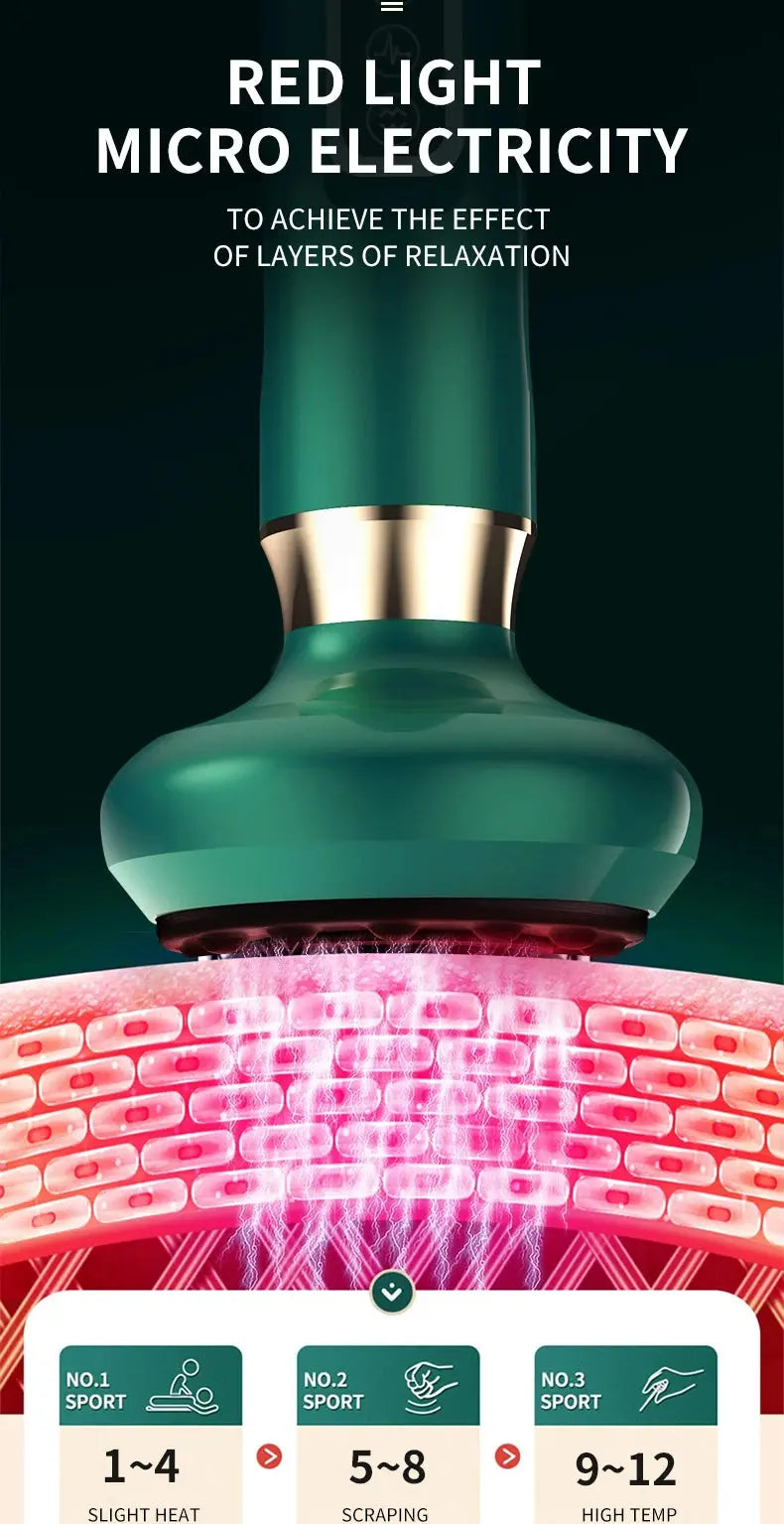 Anti-Cellulite Infrared Cupping Massager - Electric Vacuum Suction & Red Light Therapy for Body Sculpting PulseForm