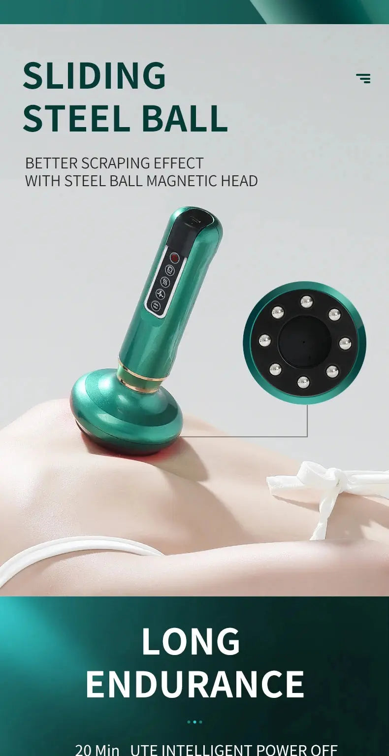 Anti-Cellulite Infrared Cupping Massager - Electric Vacuum Suction & Red Light Therapy for Body Sculpting PulseForm
