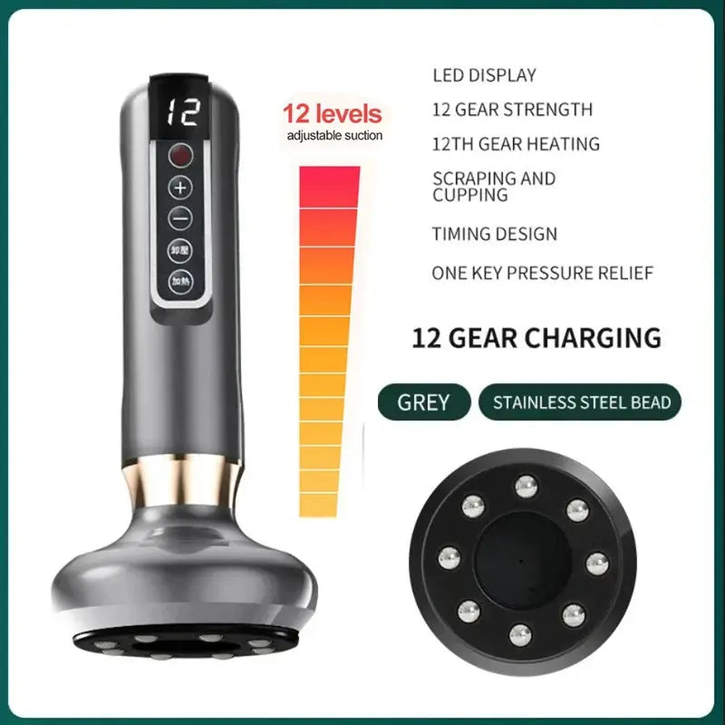 Anti-Cellulite Infrared Cupping Massager - Electric Vacuum Suction & Red Light Therapy for Body Sculpting PulseForm