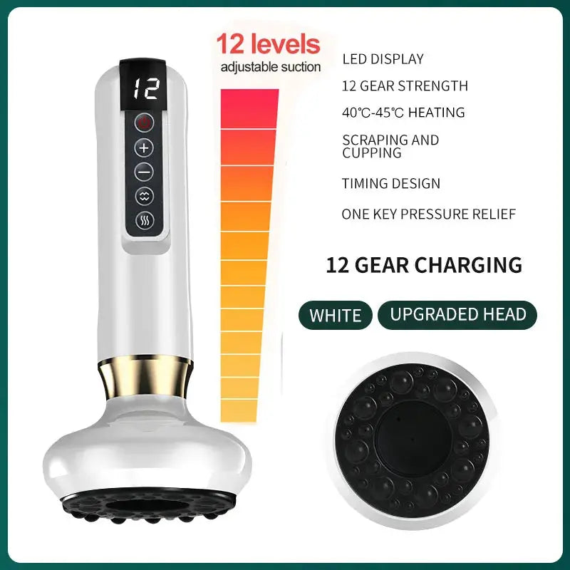 Anti-Cellulite Infrared Cupping Massager - Electric Vacuum Suction & Red Light Therapy for Body Sculpting PulseForm