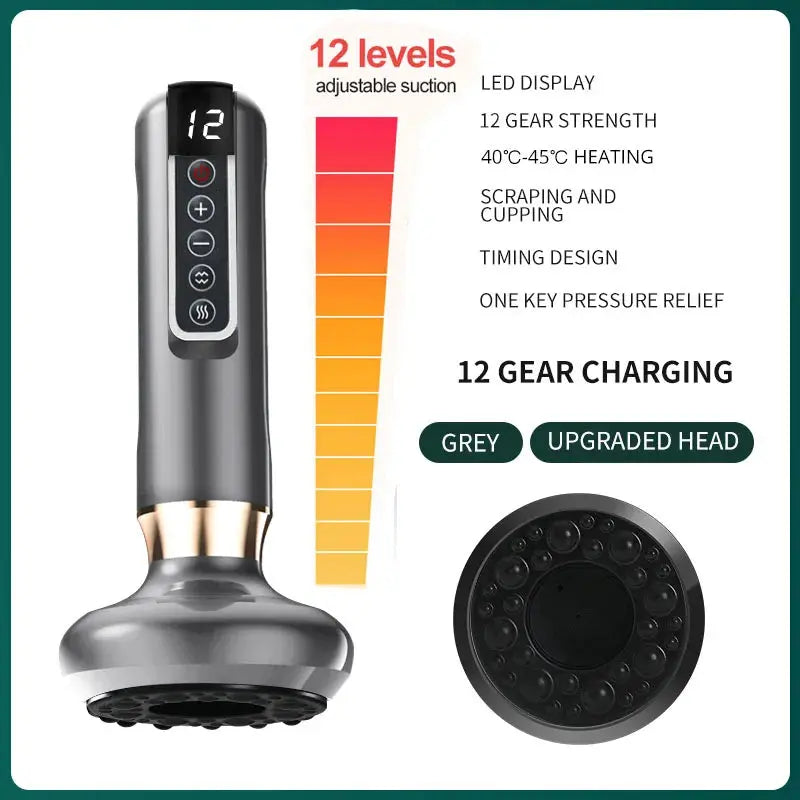 Anti-Cellulite Infrared Cupping Massager - Electric Vacuum Suction & Red Light Therapy for Body Sculpting PulseForm