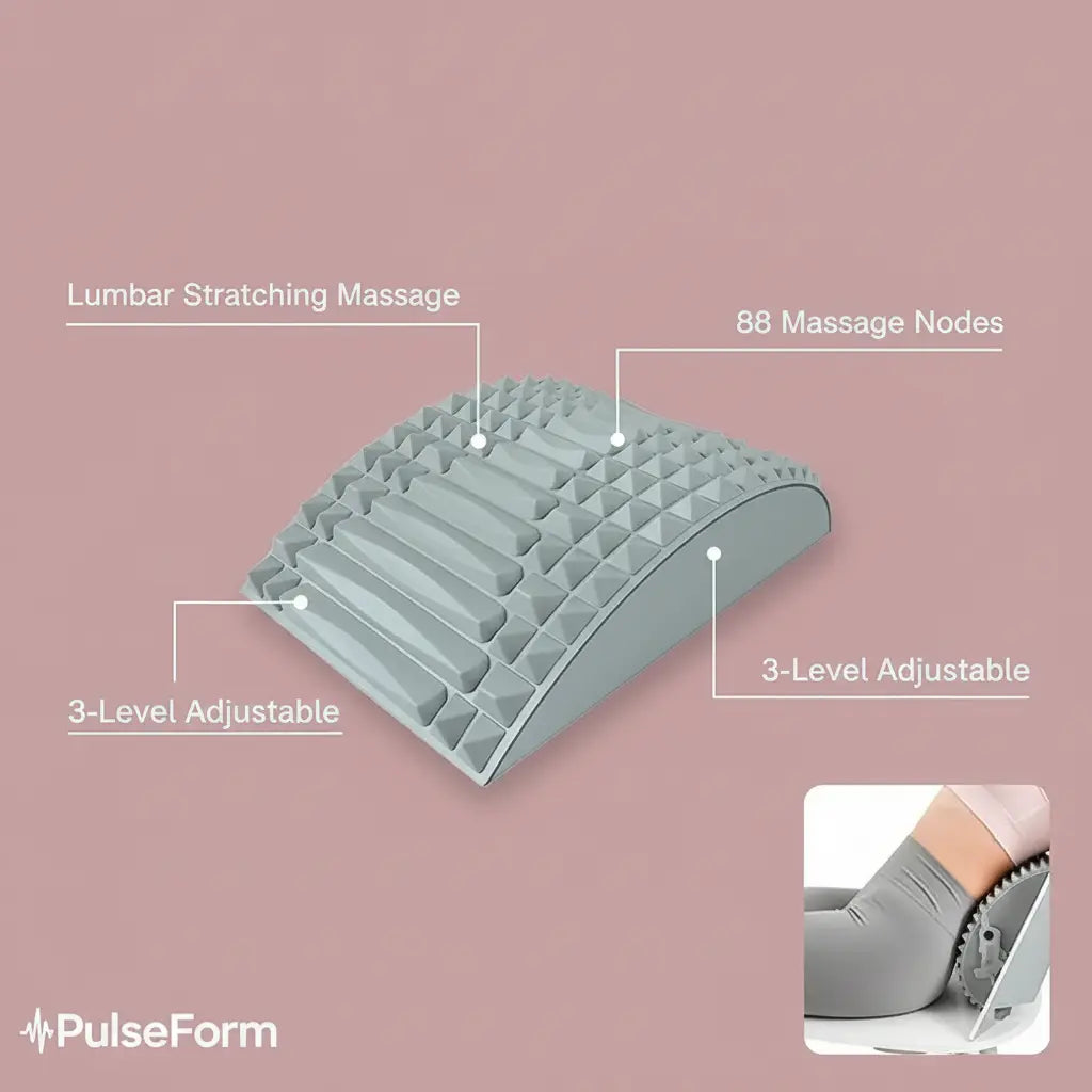 Lumbar Stretching Massage Features