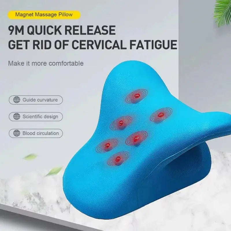 Cervical Neck Shoulder Stretcher Massage Pillow Traction Device Muscle Relaxation Relieve Pain Cervical Spine Correction