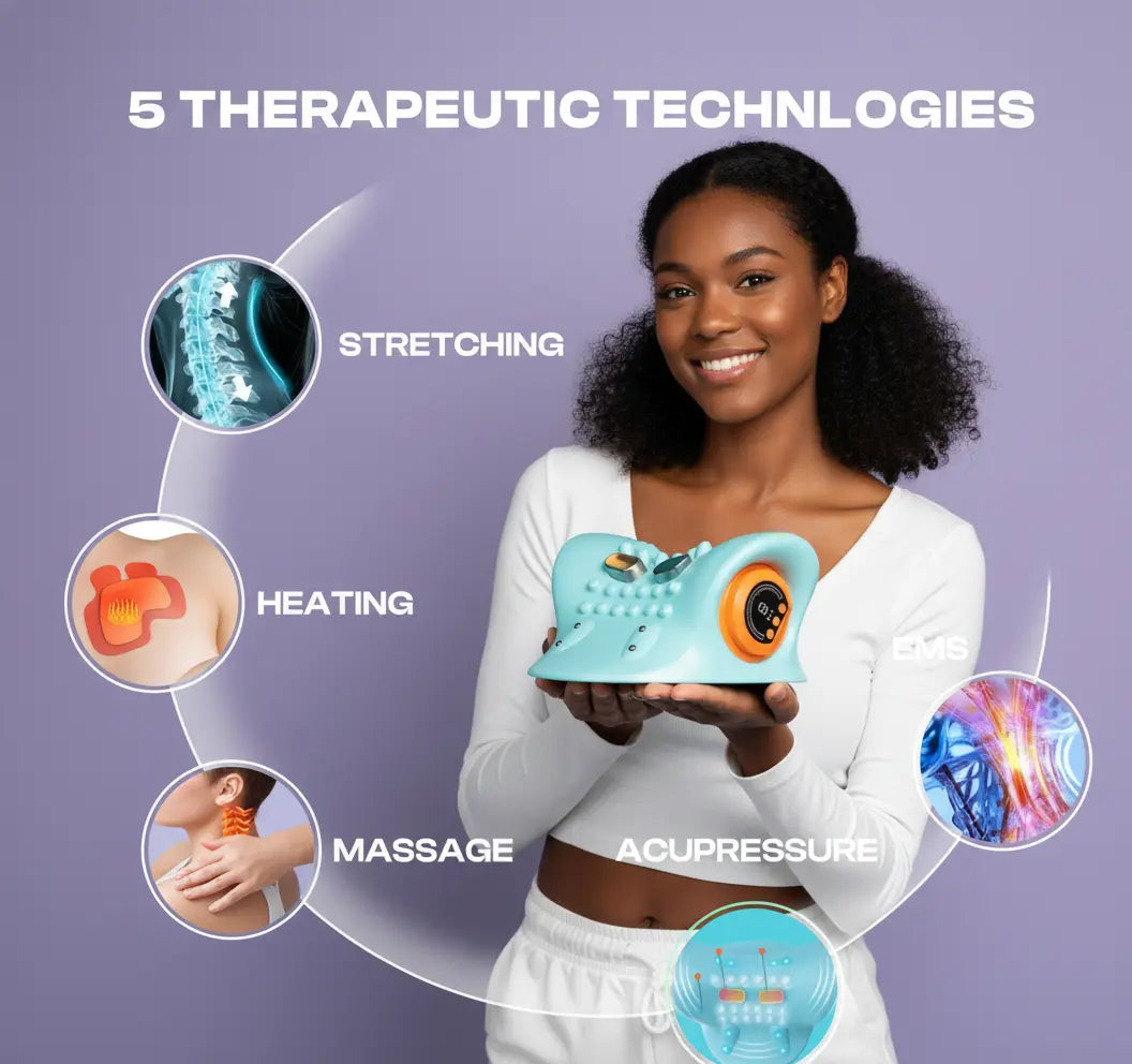 EMS Neck Therapy Pillow - Cervical Traction & Pain Relief Device PulseForm