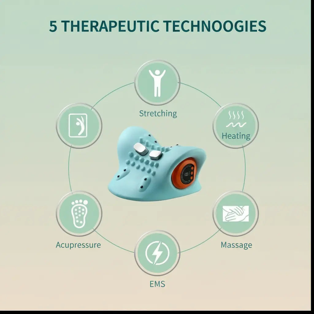 EMS Neck Therapy Pillow - Cervical Traction & Pain Relief Device PulseForm