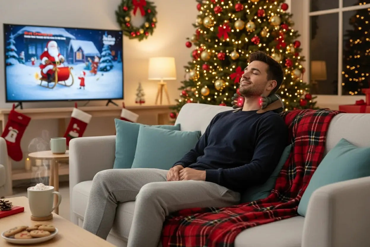 Man Watching Holiday Film
