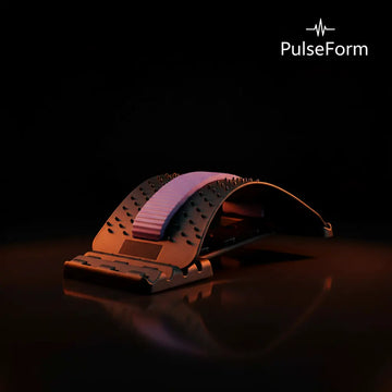 Lumbar Back Stretcher with Magnetic Points - Adjustable Back Stretcher for Spine Pain Relief & Posture Correction maverick8830