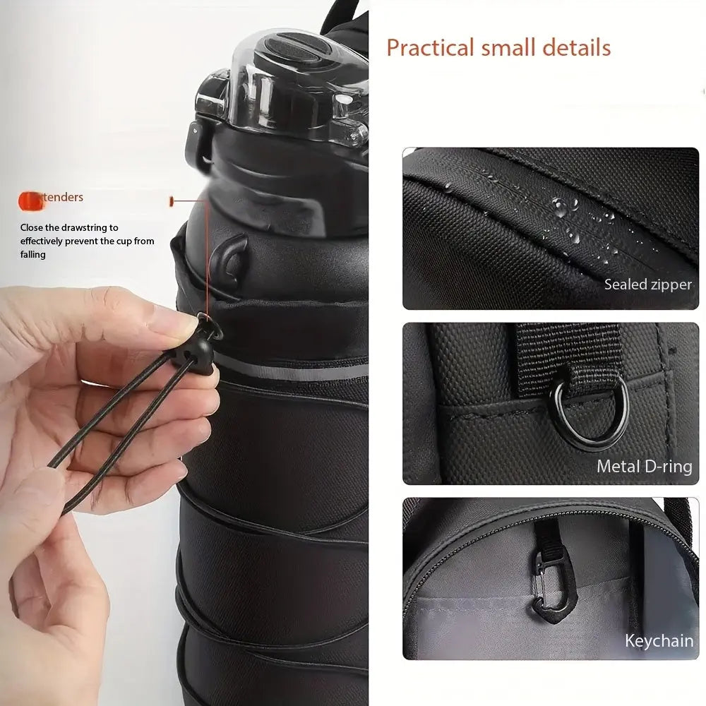 Magnetic Gym Bag with Water Bottle - 3x Powerful Magnet Absorption | PulseForm PulseForm