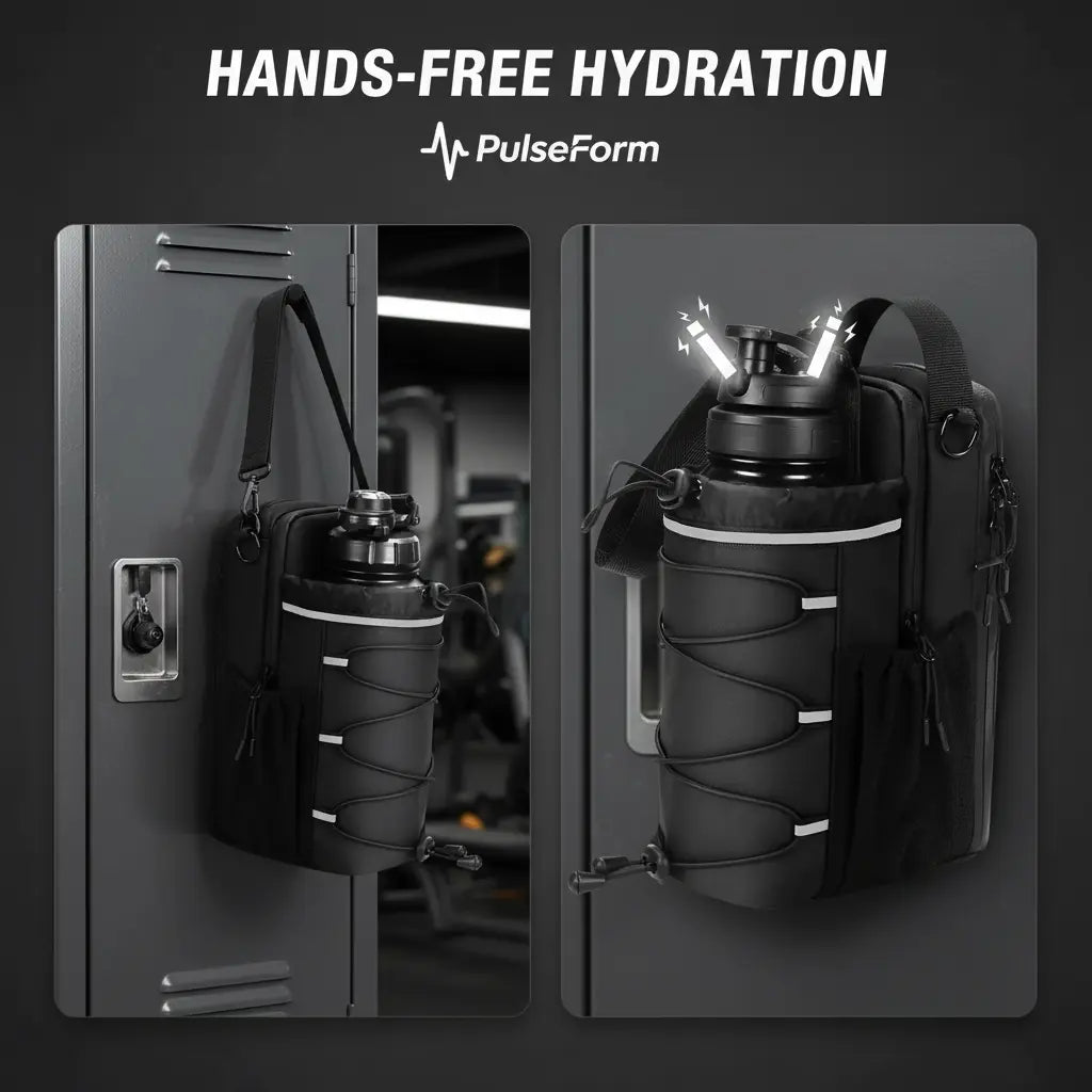 Dual View Locker and Bottle Close-Up