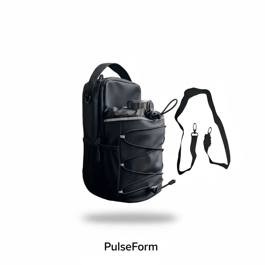 Floating Bag on White Background