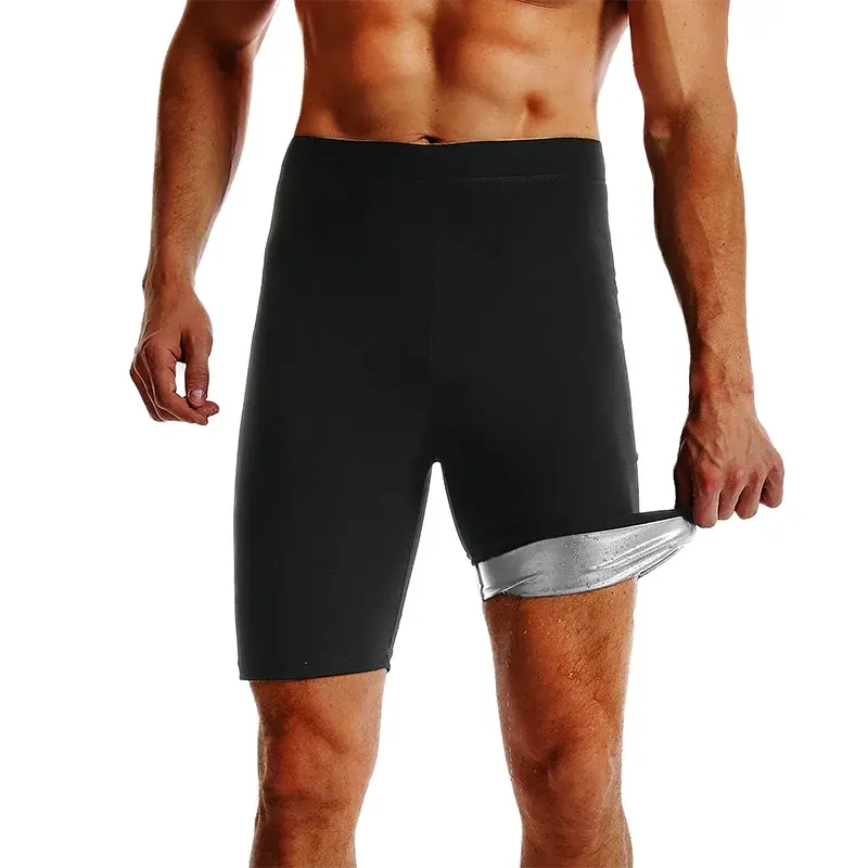 Men Sauna Suits Sweat Shorts Workout Slimming Fat Burning Fitness Abdomen Reducer Losing Weight Belly Trimmer Waist Trainer PulseForm