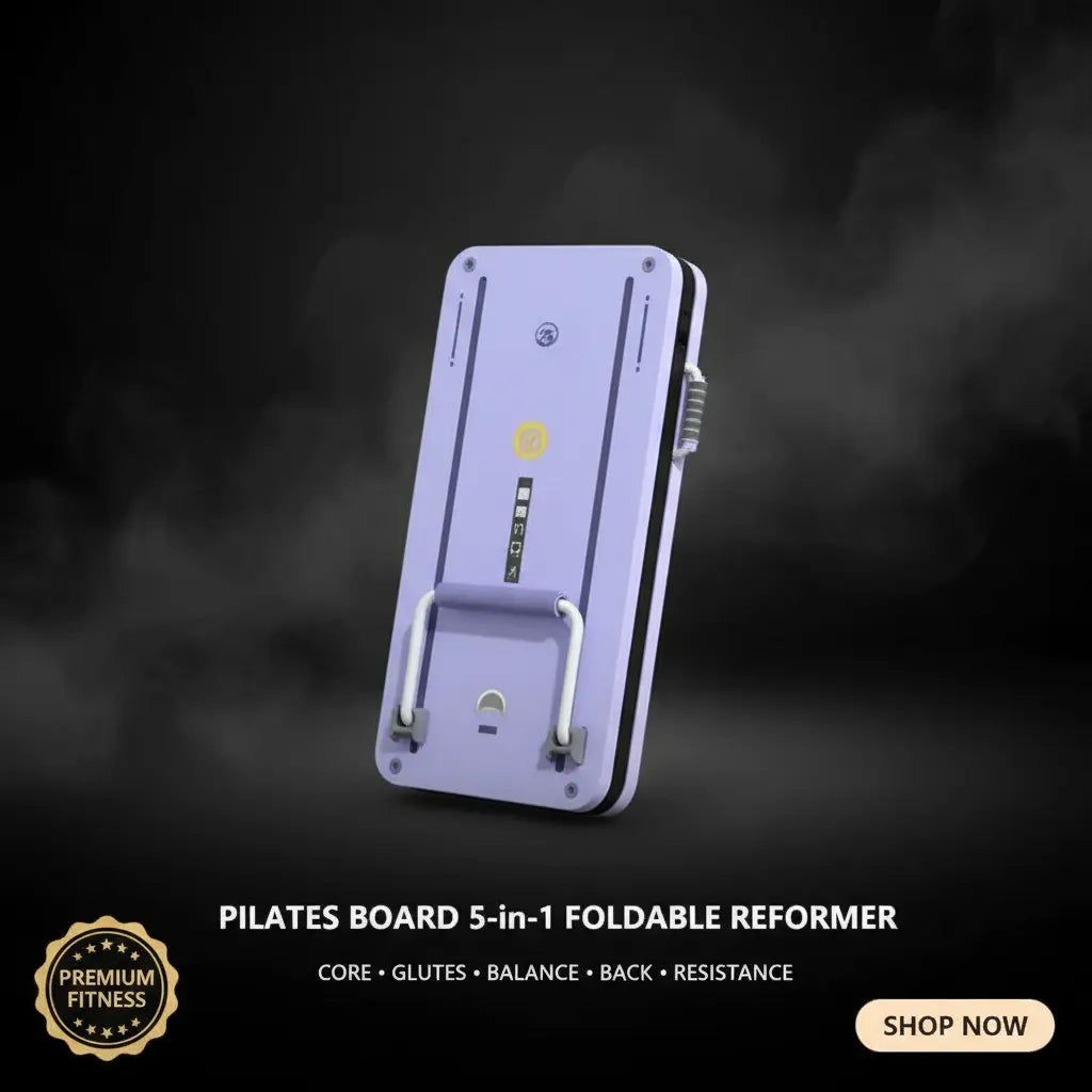 5 In1 Pilates Board for Home Foldable, Portable Pilates Reformer Machine, Pilates Equipment, Foldable Reformer Pilates Machine for Home Workout, Multifunctional Ab Exercise Board, for Core, Legs Arms Back-Foldable Board for Space Saving PulseForm