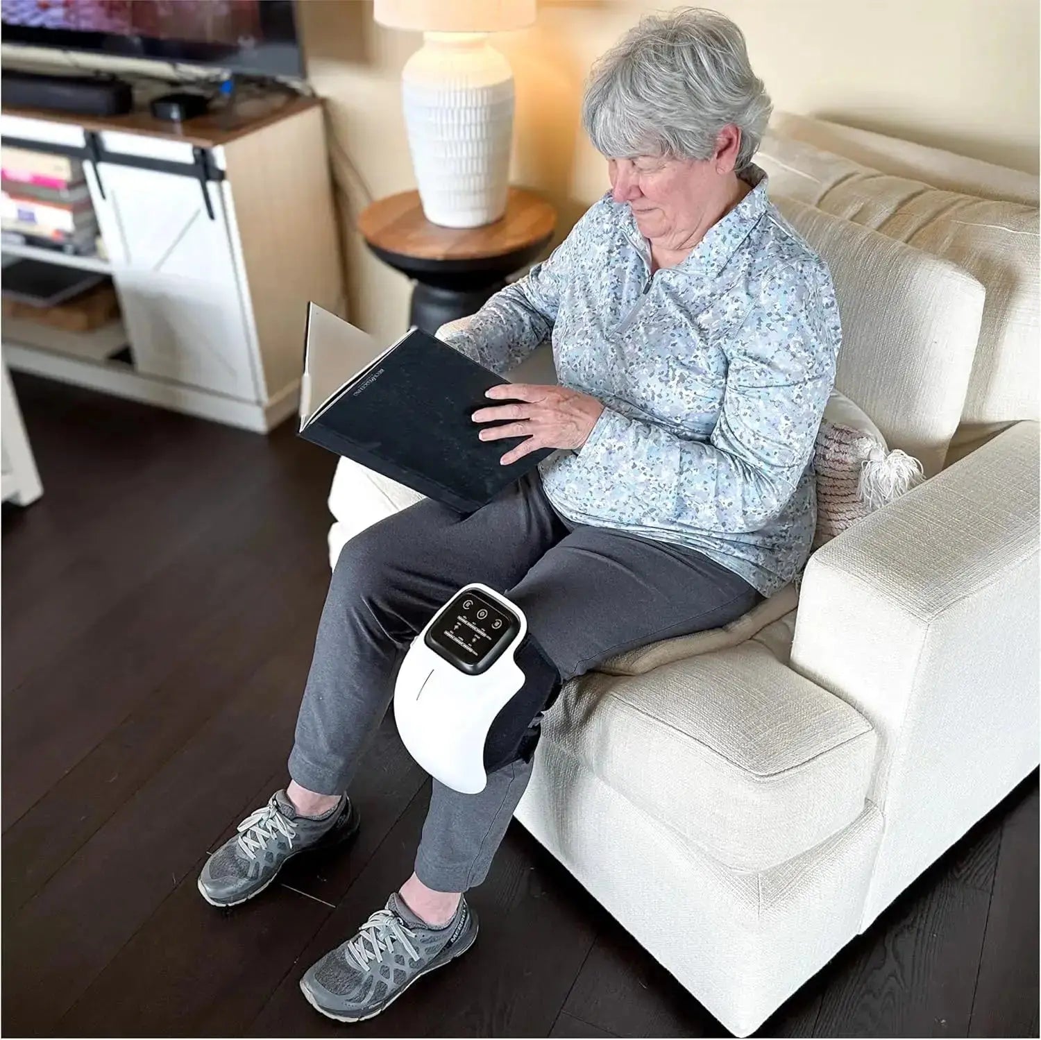 Portable Knee Massager – Wireless Heat & Vibration Therapy | PulseForm PulseForm