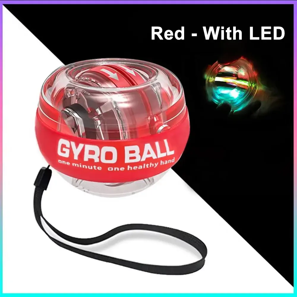 Power Gyro Ball – Self-Starting Wrist & Forearm Strengthener with LED Counter PulseForm