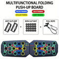 Push-up Board Set Portable Multifunctional Push-up Bar Foldable Fitness Equipment For Chest Abdomen Arms/Back Training PulseForm