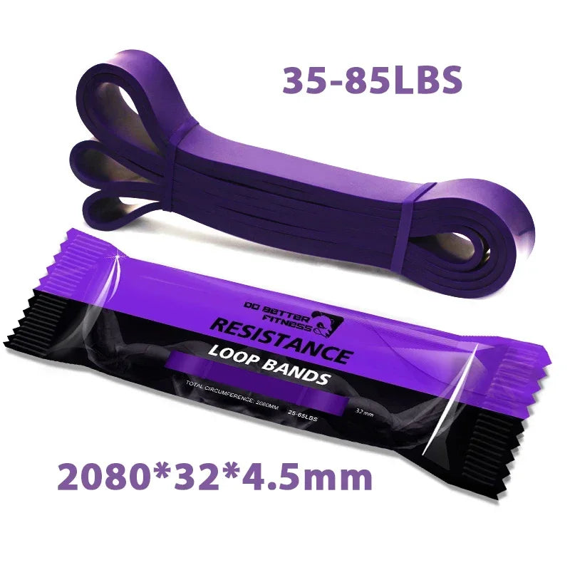 Sports Elastic Belt Pull-Up Auxiliary Men's and Women's Gym Pilates Exercise Equipment Rubber Fitness Resistance Belt PulseForm