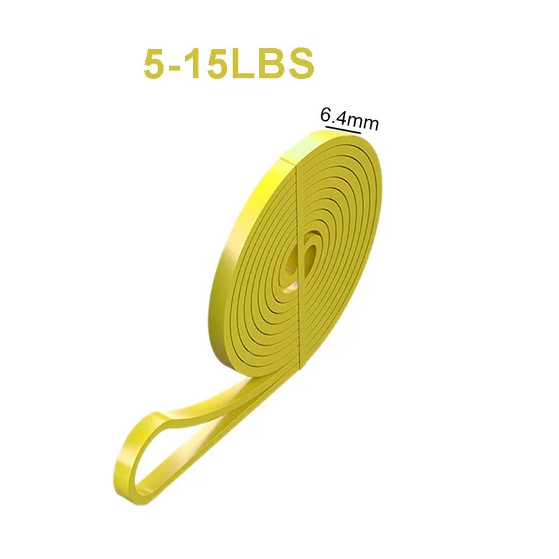 Sports Elastic Belt Pull-Up Auxiliary Men's and Women's Gym Pilates Exercise Equipment Rubber Fitness Resistance Belt PulseForm