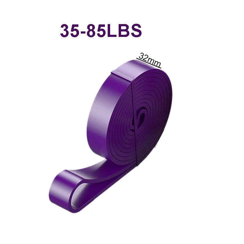 Sports Elastic Belt Pull-Up Auxiliary Men's and Women's Gym Pilates Exercise Equipment Rubber Fitness Resistance Belt PulseForm