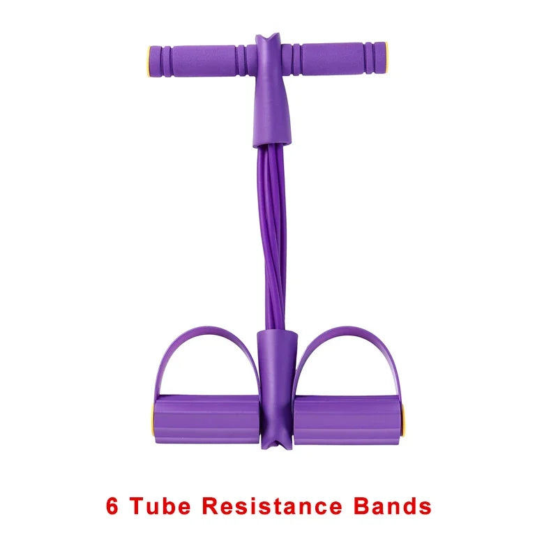 4-Level Resistance Band Tensioner with Non-Slip Handles - Home Fitness Equipment for Abdominal Muscle Training Yoga Abdominal PulseForm