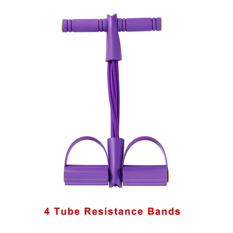 4-Level Resistance Band Tensioner with Non-Slip Handles - Home Fitness Equipment for Abdominal Muscle Training Yoga Abdominal PulseForm