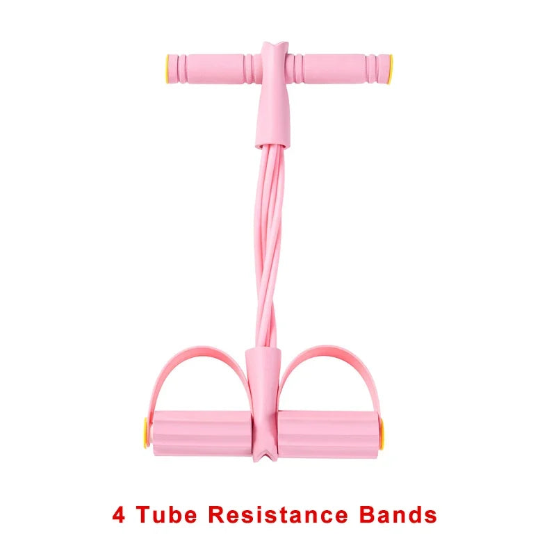 4-Level Resistance Band Tensioner with Non-Slip Handles - Home Fitness Equipment for Abdominal Muscle Training Yoga Abdominal PulseForm