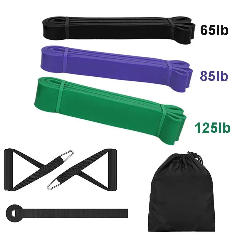 Sports Elastic Belt Pull-Up Auxiliary Men's and Women's Gym Pilates Exercise Equipment Rubber Fitness Resistance Belt PulseForm