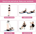 4-Level Resistance Band Tensioner with Non-Slip Handles - Home Fitness Equipment for Abdominal Muscle Training Yoga Abdominal PulseForm