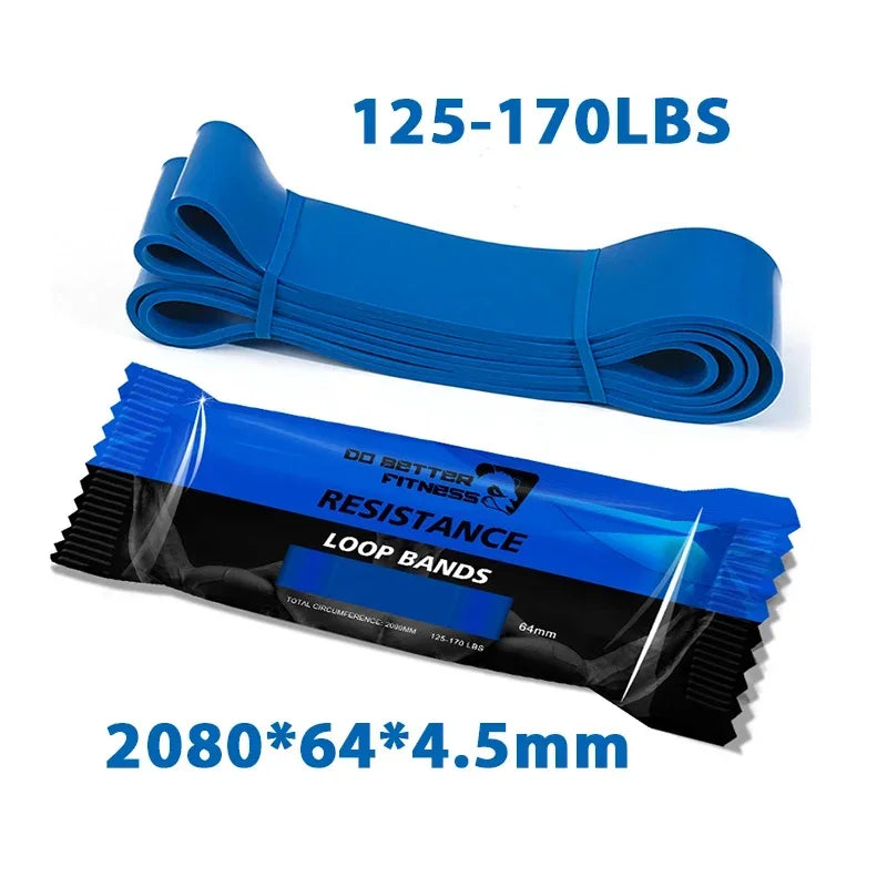 Sports Elastic Belt Pull-Up Auxiliary Men's and Women's Gym Pilates Exercise Equipment Rubber Fitness Resistance Belt PulseForm