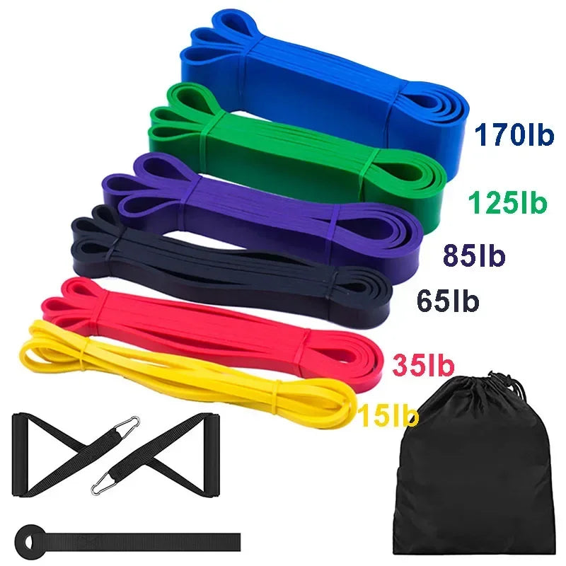Sports Elastic Belt Pull-Up Auxiliary Men's and Women's Gym Pilates Exercise Equipment Rubber Fitness Resistance Belt PulseForm