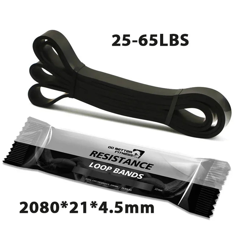 Sports Elastic Belt Pull-Up Auxiliary Men's and Women's Gym Pilates Exercise Equipment Rubber Fitness Resistance Belt PulseForm