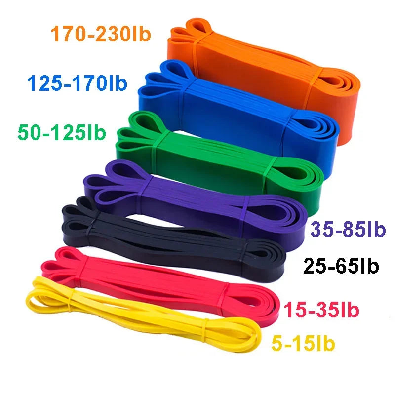 Sports Elastic Belt Pull-Up Auxiliary Men's and Women's Gym Pilates Exercise Equipment Rubber Fitness Resistance Belt PulseForm