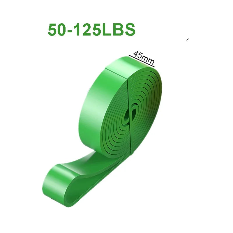 Sports Elastic Belt Pull-Up Auxiliary Men's and Women's Gym Pilates Exercise Equipment Rubber Fitness Resistance Belt PulseForm