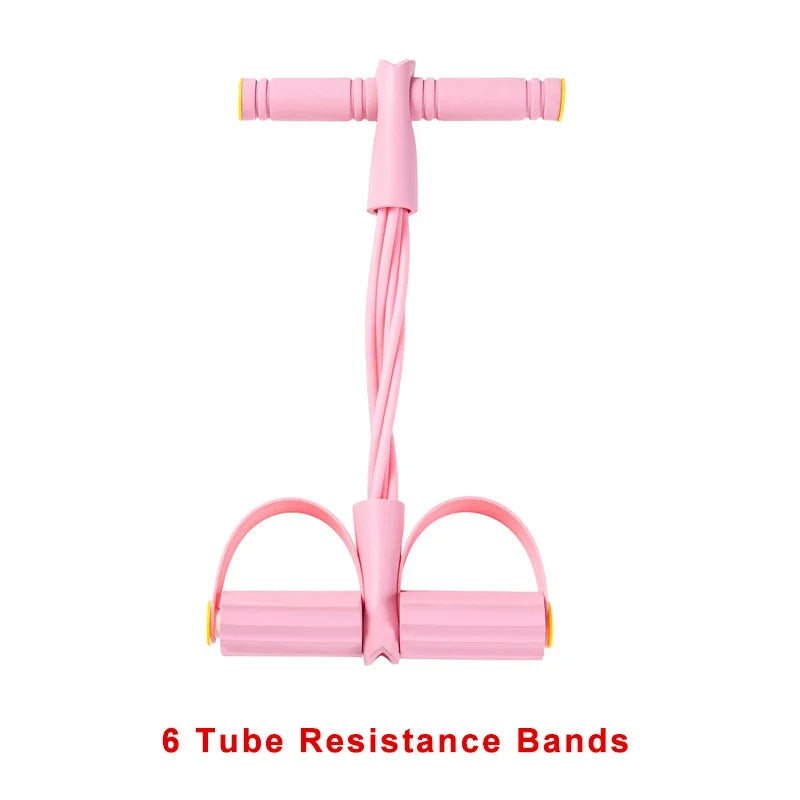 4-Level Resistance Band Tensioner with Non-Slip Handles - Home Fitness Equipment for Abdominal Muscle Training Yoga Abdominal PulseForm