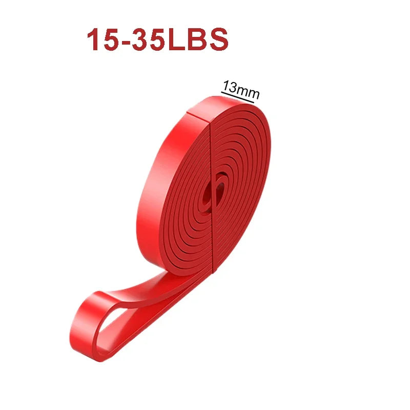 Sports Elastic Belt Pull-Up Auxiliary Men's and Women's Gym Pilates Exercise Equipment Rubber Fitness Resistance Belt PulseForm