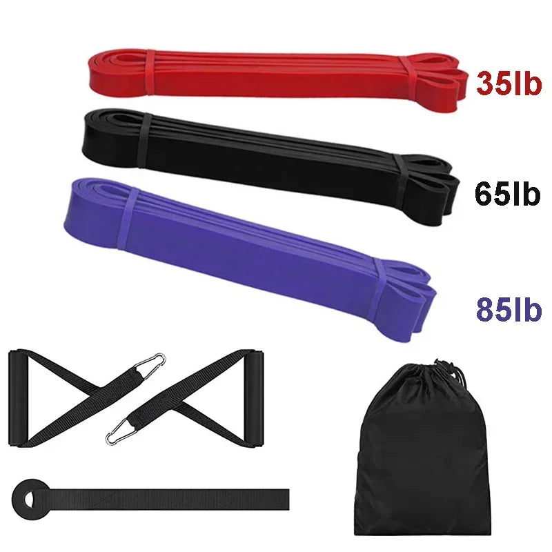 Sports Elastic Belt Pull-Up Auxiliary Men's and Women's Gym Pilates Exercise Equipment Rubber Fitness Resistance Belt PulseForm