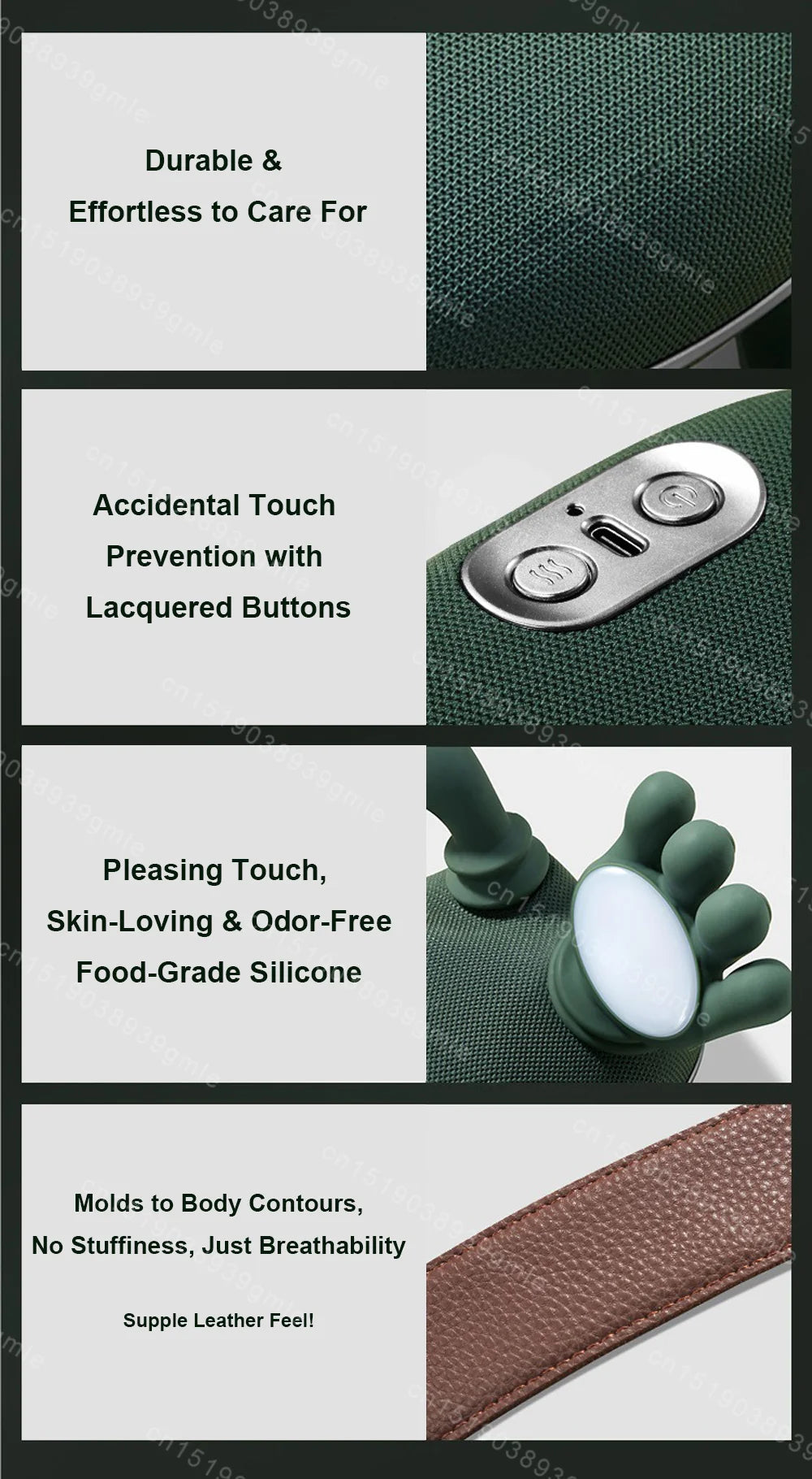 Neck Shoulder Massager Electric Kneading Massager Heated Back Massagers Muscles Massage Pillow Neck Waist Leg Body PulseForm