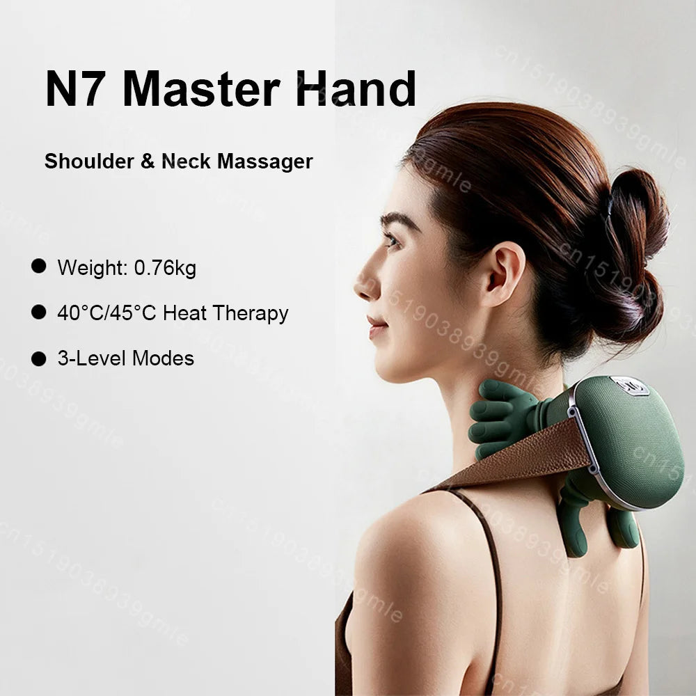 Neck Shoulder Massager Electric Kneading Massager Heated Back Massagers Muscles Massage Pillow Neck Waist Leg Body PulseForm