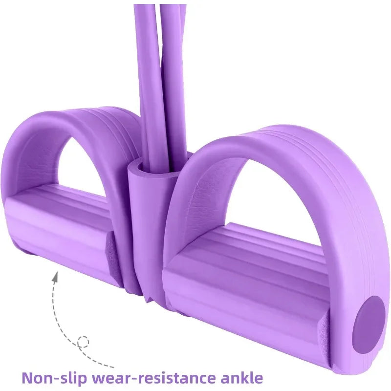 4-Level Resistance Band Tensioner with Non-Slip Handles - Home Fitness Equipment for Abdominal Muscle Training Yoga Abdominal PulseForm