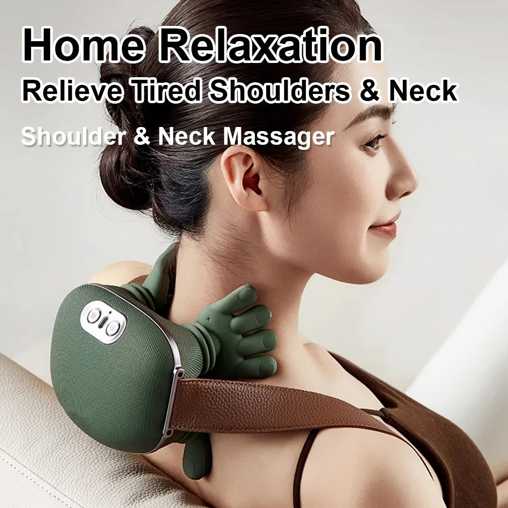 Neck Shoulder Massager Electric Kneading Massager Heated Back Massagers Muscles Massage Pillow Neck Waist Leg Body PulseForm