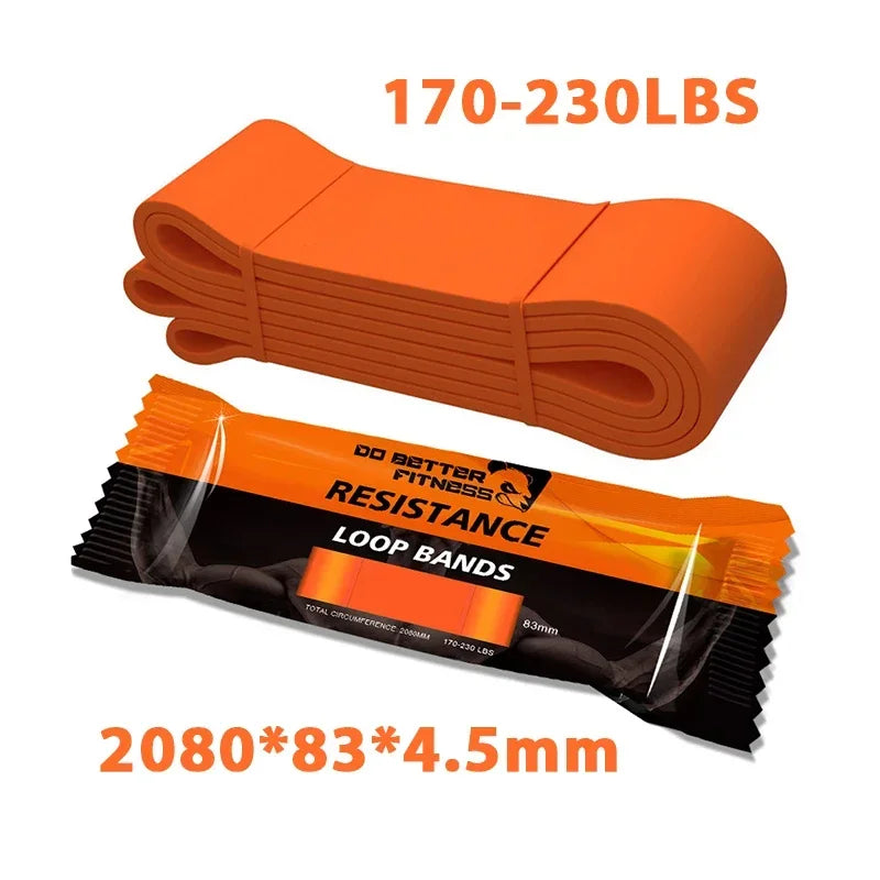 Sports Elastic Belt Pull-Up Auxiliary Men's and Women's Gym Pilates Exercise Equipment Rubber Fitness Resistance Belt PulseForm