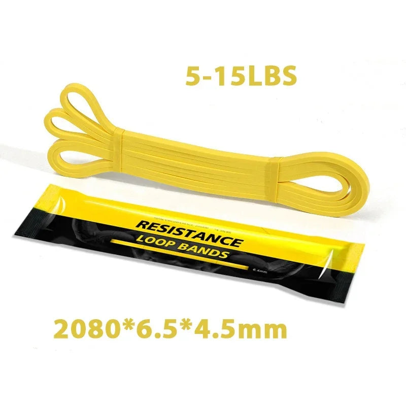 Sports Elastic Belt Pull-Up Auxiliary Men's and Women's Gym Pilates Exercise Equipment Rubber Fitness Resistance Belt PulseForm