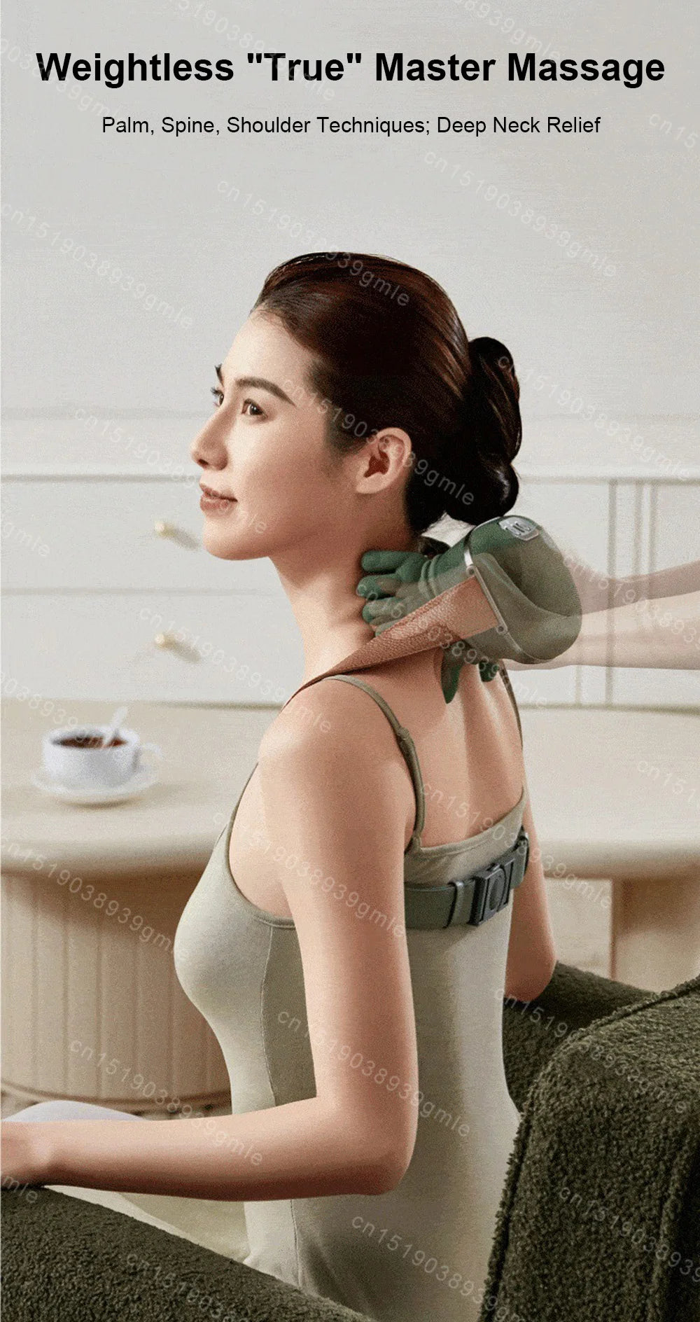 Neck Shoulder Massager Electric Kneading Massager Heated Back Massagers Muscles Massage Pillow Neck Waist Leg Body PulseForm